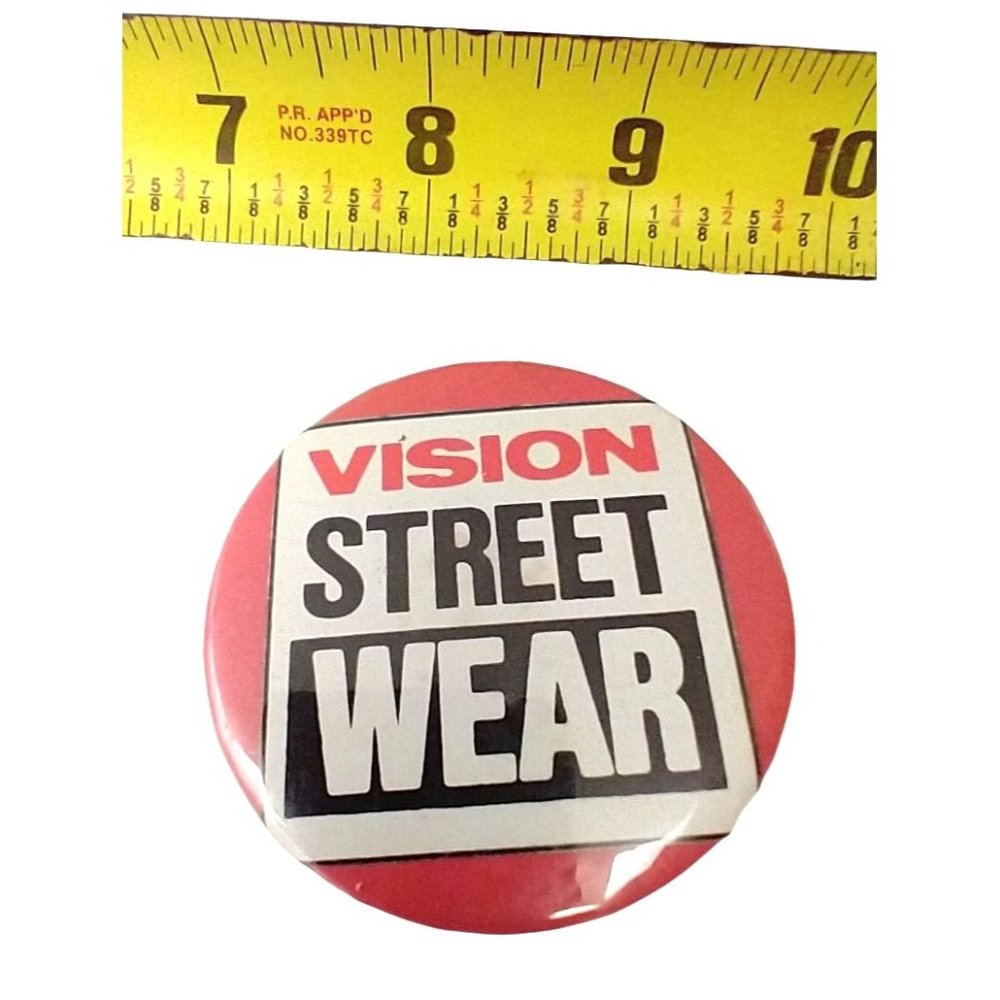 Vintage Vision Street Wear Pin Pinback Button